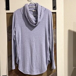 Lilac Cowl Neck Long Sleeve Top